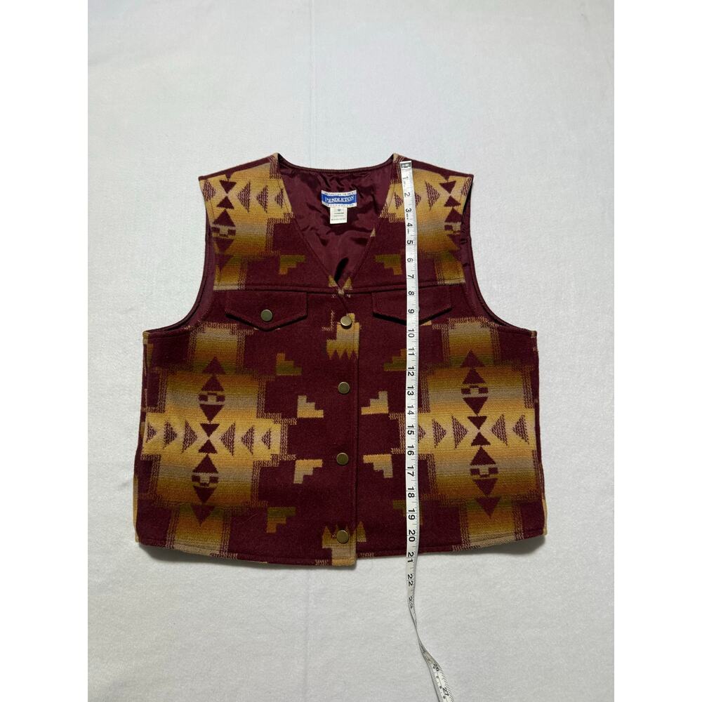 Vintage Pendleton Knockabout Buttonup Maroon Wool… - image 5